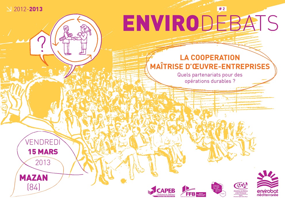 Envirodébat 2013 : coopération Maitrise d'oeuvre - Entreprises, aim solutions energies